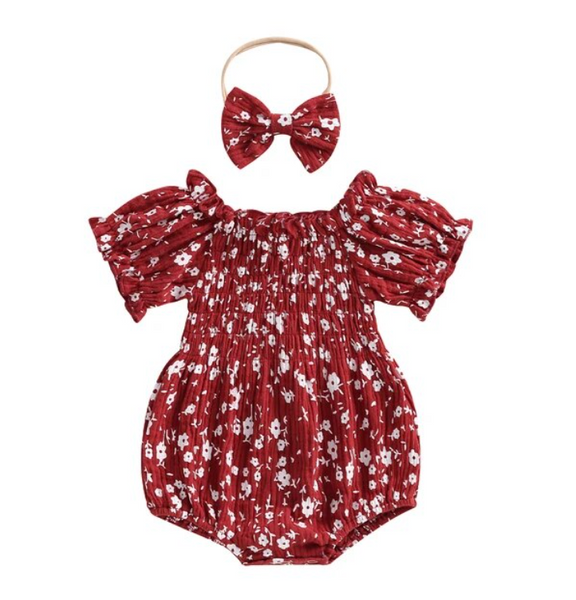 Victoria Floral Onesie Romper