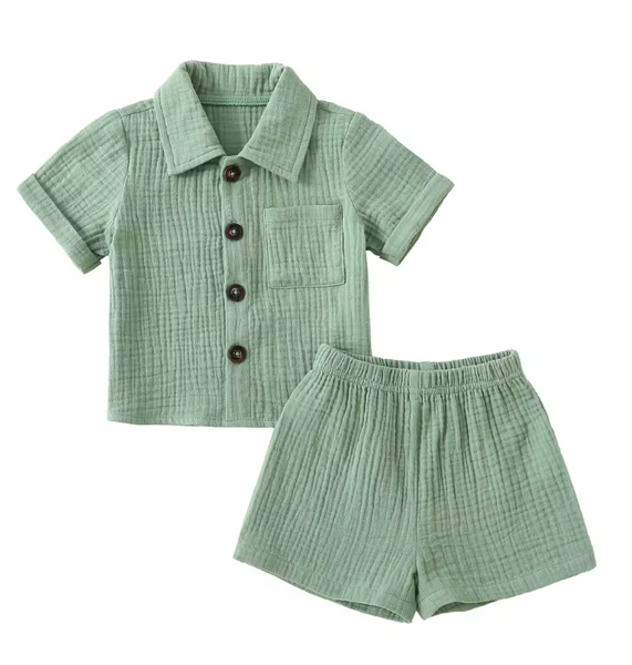 Jordan Short Linen Set