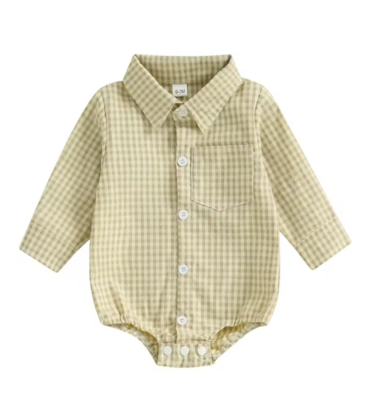 Luke Gingham Button Down