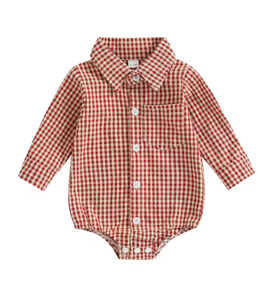 Luke Gingham Button Down