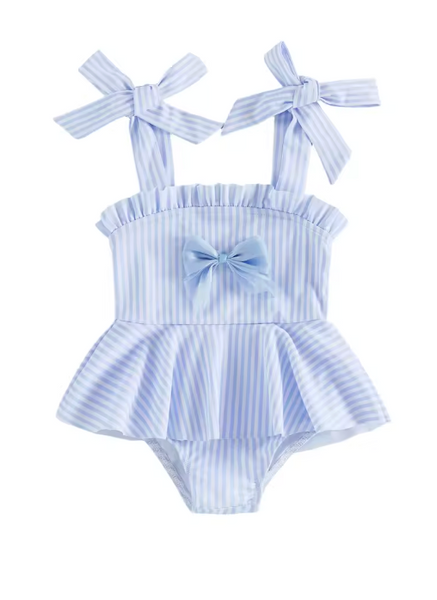 Bobphina Stripe Peplum Swim