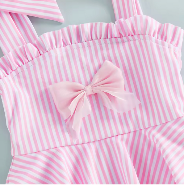Bobphina Stripe Peplum Swim