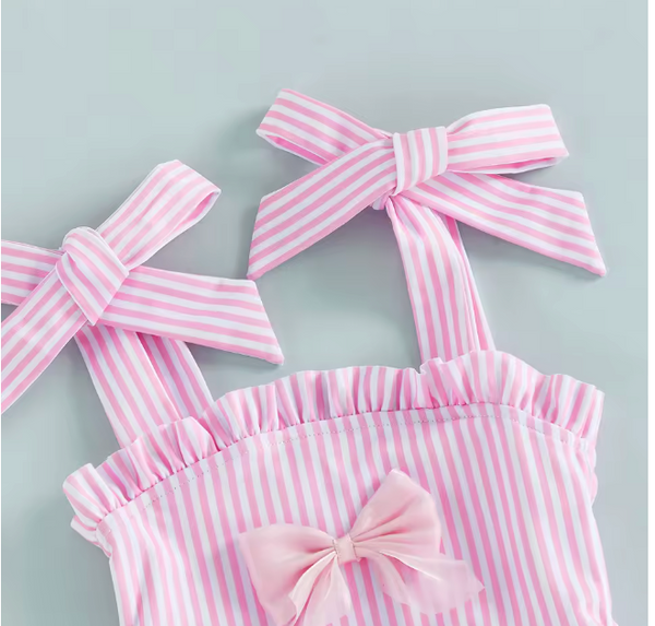 Bobphina Stripe Peplum Swim