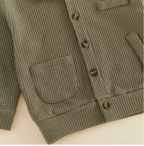 Cole Waffle Button Up
