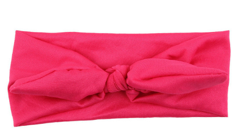 Solid bow tie headband Girls Kids Toddler Children Infant Baby Clothes