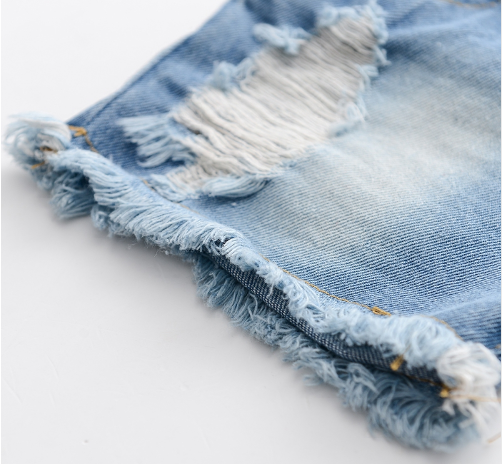 Destructed Denim Shorts