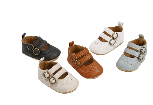 Double Buckle MJ Baby Shoes