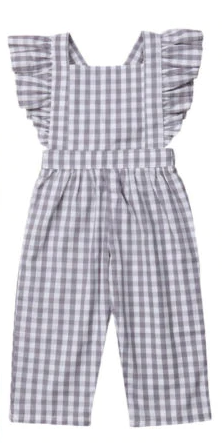 Landon Gray & White Gingham Jumper
