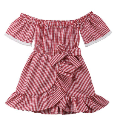 Louvre Red & White Gingham Dress