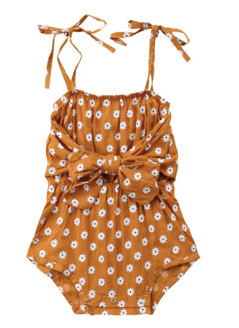 Destiny Floral Bow Front Romper