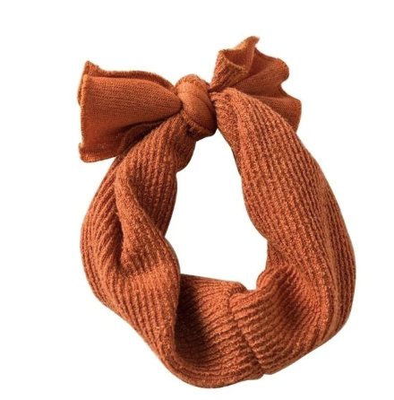 Montreal Solid Knit Bow Baby Headband