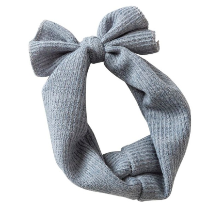Montreal Solid Knit Bow Baby Headband
