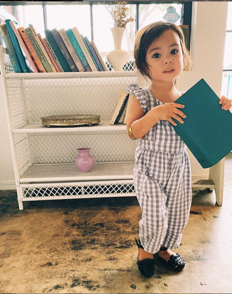 Landon Gray & White Gingham Jumper