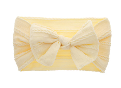 Siena Soft Solid Bow Baby Headband