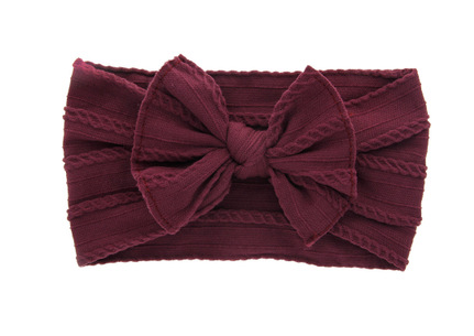 Siena Soft Solid Bow Baby Headband