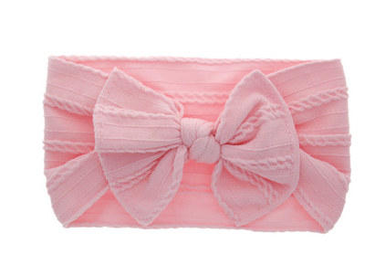 Siena Soft Solid Bow Baby Headband