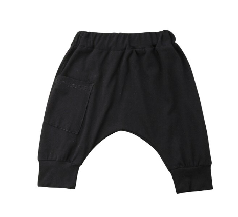 Charlie Black Drop Crotch Jogger