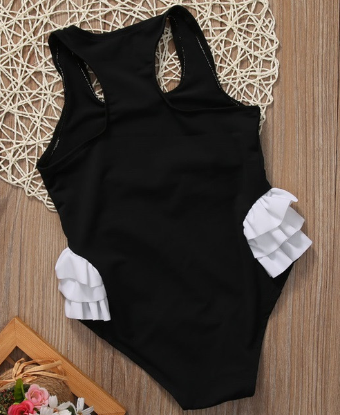 Black Swan One Piece Swim Girls Kids Toddler Children Infant Baby Clothes