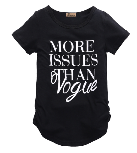 Black More Issues Than Vogue Tunic Girls Kids Toddler Children Infant Baby Clothes