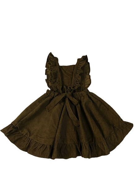 Madison Corduroy Bib Dress