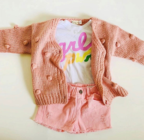 Pom Pom Kids Cardigan