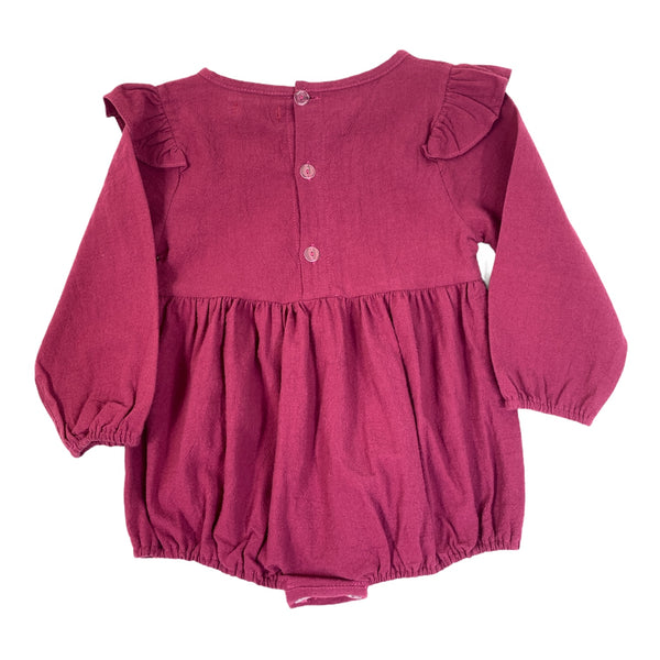 Anj Burgundy Long Sleeve Leotard
