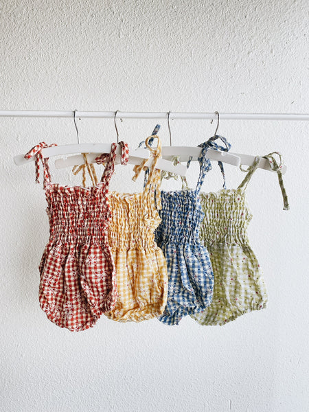 Jasmine Gingham Romper