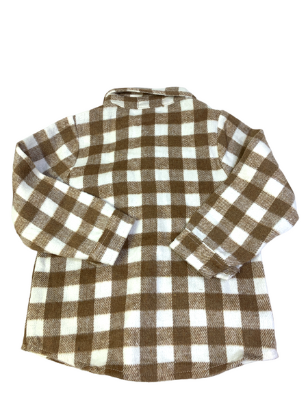 Jordan Homie Plaid Button Down Kids Top