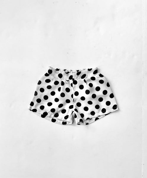 Katie Black & White Polka Dot Shorts