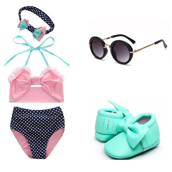 Minty Bow Moccasin