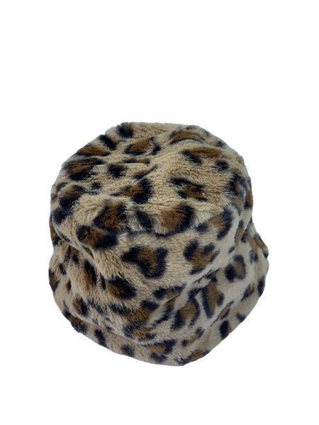 Faux Fur Kids Bowler Hat