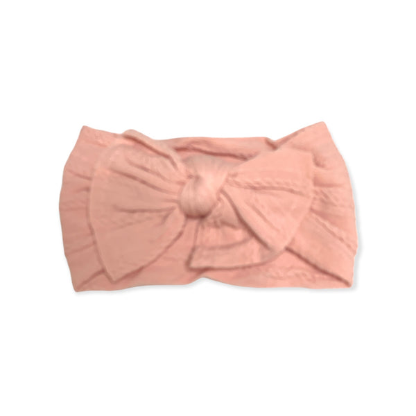 Siena Soft Solid Bow Baby Headband