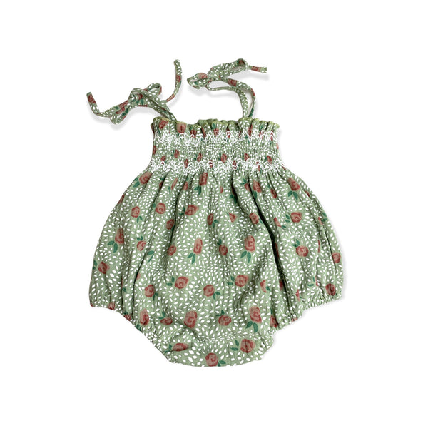 Alexandra Smocked Baby Romper