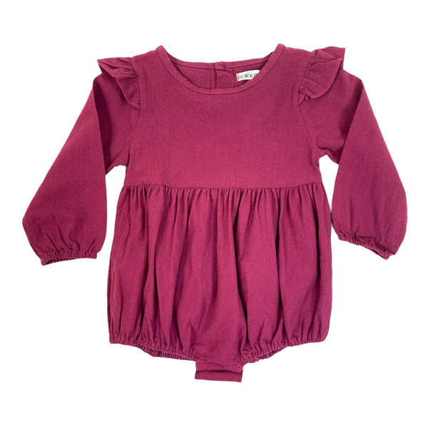 Anj Burgundy Long Sleeve Leotard